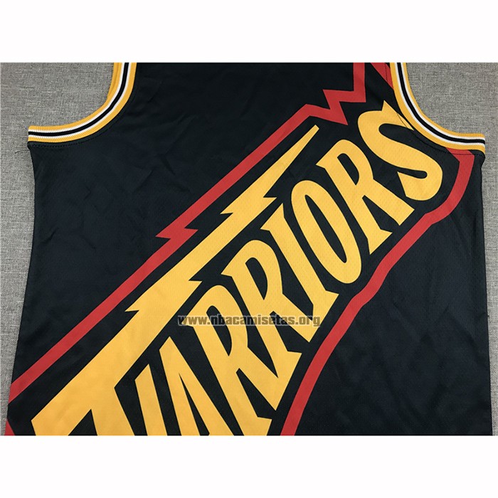 Camiseta Golden State Warriors Stephen Curry NO 30 Mitchell & Ness Big Face Azul